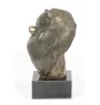 Pomeranian, Pommer, Pommerlo, Zwergspitz - Hundestatue, Büste auf Steinsockel, Skulptur, Trophäe für Hundeausstellung der Marke Art-Dog