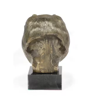 Pomeranian, Pommer, Pommerlo, Zwergspitz - Hundestatue, Büste auf Steinsockel, Skulptur, Trophäe für Hundeausstellung der Marke Art-Dog