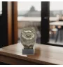 Poméranien, loulou de Poméranie, spitz nain - Statue de chien, buste sur socle en pierre, sculpture, trophée pour exposition canine par la marque Art-Dog