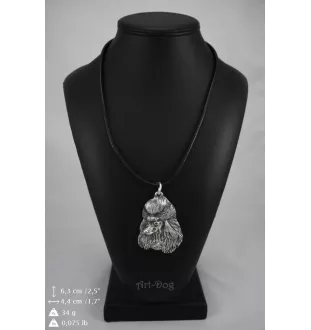 Pudel - Halskette mit Hund, versilberter Anhänger für Hundefans, einzigartiger Schmuck der Marke Art-Dog