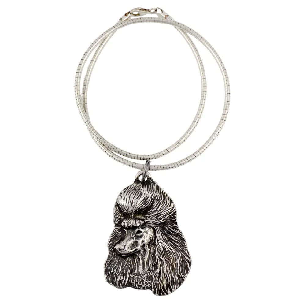 Poodle - Dog necklace, unique jewellery for the dog fan, unique adder pendant by Art-Dog brand