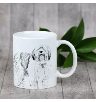 Polish Lowland Sheepdog, PON, Valee Sheepdog - cup with a dog, cup with a photo, personalized gift from the Art-Dog brand