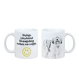 Berger polonais de plaine - tasse avec chien, une tasse joyeuse pour les amoureux des chiens, un cadeau personnalisé de la marque Art-Dog