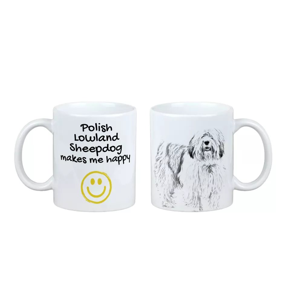 Berger polonais de plaine - tasse avec chien, une tasse joyeuse pour les amoureux des chiens, un cadeau personnalisé de la marque Art-Dog