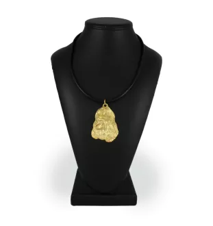 Poodle - Dog necklace, gold-plated pendant for dog fan, unique jewellery by Art-Dog brand