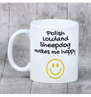 Berger polonais de plaine - tasse avec chien, une tasse joyeuse pour les amoureux des chiens, un cadeau personnalisé de la marque Art-Dog