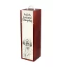 Polish Lowland Sheepdog, PON, Valee Sheepdog - wine box with a dog, alcohol box with graphics, personalized gift box from the Art-Dog brand