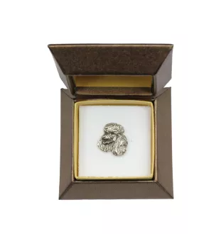 Poodle - Dog brooch in a gift box, elegant pin, lapel pin for Art-Dog brand jacket