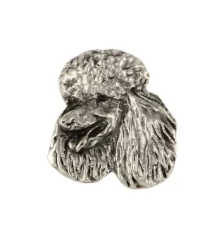 Pudel - Hundebrosche in Geschenkbox, elegante Anstecknadel, Reversnadel für Art-Dog Markenjacke