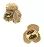Pudel - Vergoldete Brosche, eleganter Hundeschmuck, einzigartige Brosche der Marke Art-Dog
