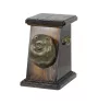 Poméranien, loulou de Poméranie, spitz nain - urne pour les cendres d'un chien, une urne élégante avec une statuette, une urne commémorative avec un buste de chien de la marque Art-Dog