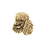 Pudel - Vergoldete Brosche, eleganter Hundeschmuck, einzigartige Brosche der Marke Art-Dog
