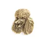 Pudel - Vergoldete Brosche, eleganter Hundeschmuck, einzigartige Brosche der Marke Art-Dog