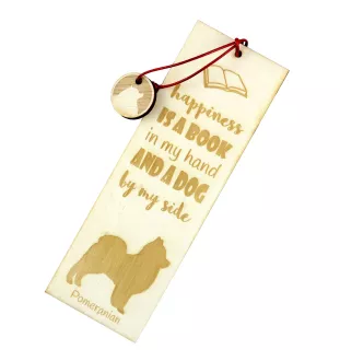 Pomeranian, Pommer, Pommerlo, Zwergspitz - Lesezeichen mit Hund, personalisiertes Lesezeichen, Hundeaccessoire für Leser der Marke Art-Dog