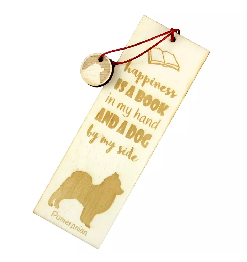 Pomeranian, Pommer, Pommerlo, Zwergspitz - Lesezeichen mit Hund, personalisiertes Lesezeichen, Hundeaccessoire für Leser der Marke Art-Dog