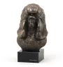 Caniche - Statue de chien, buste sur socle en pierre, sculpture, trophée pour exposition canine par la marque Art-Dog