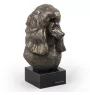 Caniche - Statue de chien, buste sur socle en pierre, sculpture, trophée pour exposition canine par la marque Art-Dog