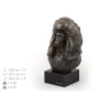 Pudel - Hundestatue, Büste auf Steinsockel, Skulptur, Trophäe für Hundeausstellung der Marke Art-Dog