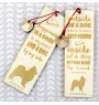 Pomeranian dog, Pom Dog, Dwarf Spitz - dog bookmark, personalized bookmark, gift for bookworm from Art-Dog brand