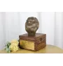 Pomeranian dog, Pom Dog, Dwarf Spitz - urn for dog ashes with a statuette, small urn for a dog, personalized urn with a bust of a dog by Art-Dog brand