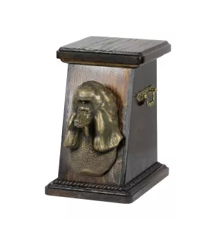Pudel urna drewniana z psem Art-Dog