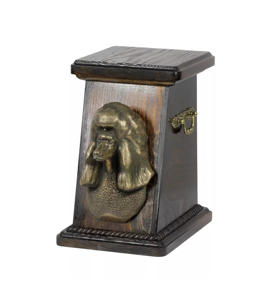 Pudel urna drewniana z psem Art-Dog