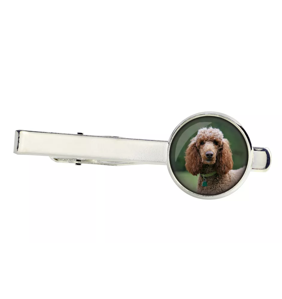 Caniche - pince à cravate, accessoire, bijou pour tenue de soirée de la marque Art-Dog