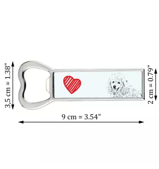 Caniche - ouvre-bouteille avec chien, ouvre-bouteille personnalisé pour réfrigérateur, cadeau unique pour homme de la marque Art-Dog