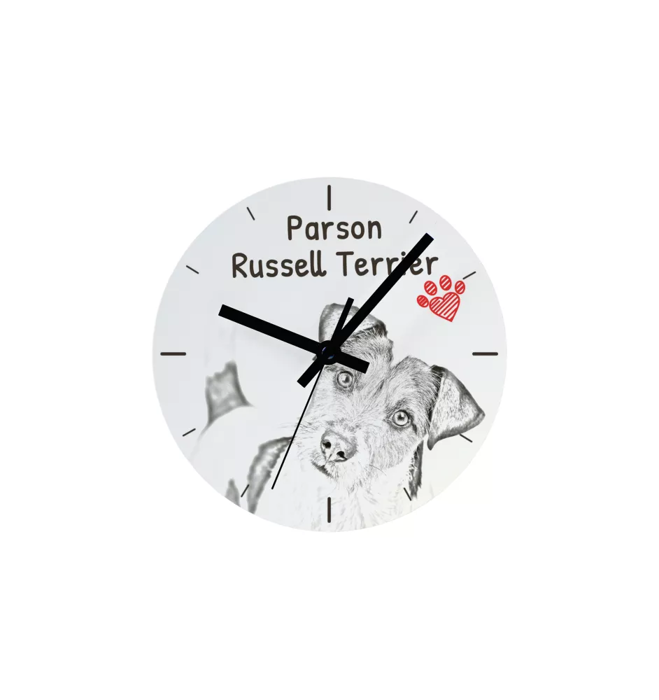 Pudel - Wanduhr mit Hund, Regal Uhr mit Druck, personalisierte Hausdekoration von Art-Dog.