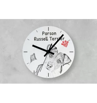 Poodle - wall clock with a dog, shelf clock with a print, personalized home decoration from the Art-Dog brand