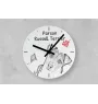 Poodle - wall clock with a dog, shelf clock with a print, personalized home decoration from the Art-Dog brand