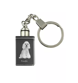 Pudel brelok kryształowy z psem Art-Dog