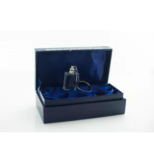 Pudel - Schlüsselanhänger aus Kristall mit Hundefoto, beleuchteter Schlüsselanhänger, einzigartiges Geschenk der Marke Art-Dog