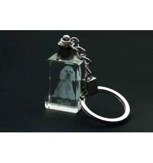 Pudel brelok kryształowy z psem Art-Dog