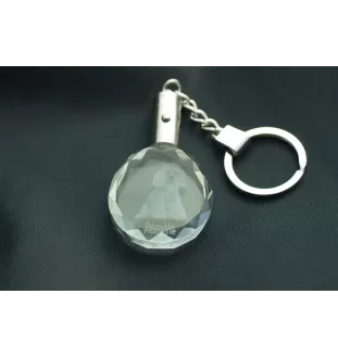 Pudel - Anhänger mit einem Foto eines Hundes, Schlüsselanhänger aus Kristall in einer Geschenkbox, ein einzigartiges Geschenk von Art-Dog