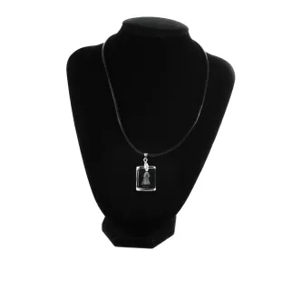 Caniche - Pendentif chien en cristal, collier photo, bijoux uniques par Art-Dog