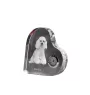 Caniche - horloge en cristal avec une photo de chien, horloge de table en forme de cœur, horloge debout personnalisée de la marque Art-Dog