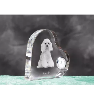 Pudel zegar w kształcie serca z psem Art-Dog