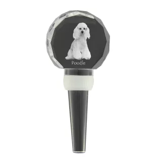 Pudel - Kristallflaschenverschluss, einzigartiger Weinverschluss mit Foto, personalisiertes Geschenk für Sommelier der Marke Art-Dog