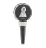 Poodle - Crystal bottle stopper, unique wine stopper with photo, personalised gift for sommelier by Art-Dog brand