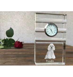 Pudel zegar trój-paskowy z psem Art-Dog