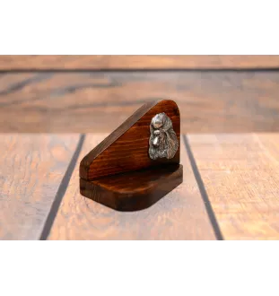 Poodle - wooden candle holder with a dog, tealight holder, a memorial place for a dog by Art-Dog brand
