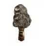 Poodle - brooch with a clip, holder for a start number, silver-plated dog show pin from the Art-Dog brand