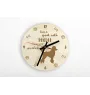 Caniche - horloge avec chien, horloge en bois, horloge murale pour les amoureux des chiens, horloge de bureau et étagère, Art-Dog