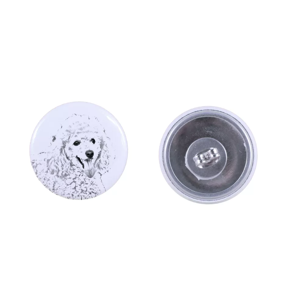Caniche - boucles d'oreilles uniques avec un chien, votre animal de compagnie sur un porte-clés, marque propre Art-Dog