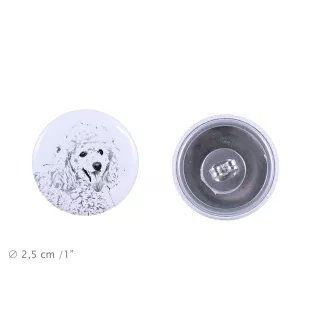 Caniche - boucles d'oreilles uniques avec un chien, votre animal de compagnie sur un porte-clés, marque propre Art-Dog