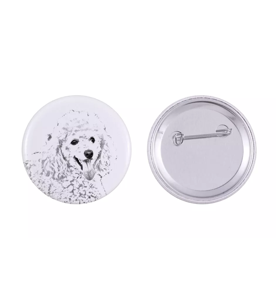 Caniche - badge avec votre chien, ajoutez votre propre photo, marque Art-Dog