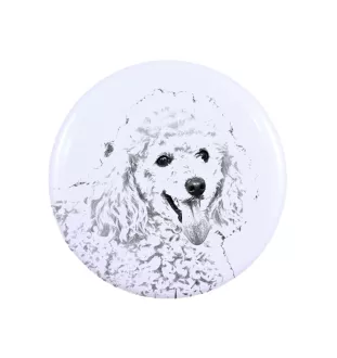 Caniche - badge avec votre chien, ajoutez votre propre photo, marque Art-Dog