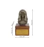 Poodle - urn for dog ashes with a statuette, small urn for a dog, personalized urn with a bust of a dog by Art-Dog brand
