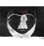 Caniche - une photo de chien dans un cristal, un cœur en cristal, un cadre photo exceptionnel de la marque Art-Dog